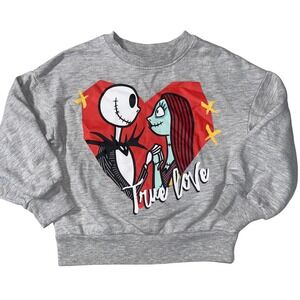 Disney The Nightmare Before Christmas True Love Pullover Knit‎ Sweatshirt XS 4-5